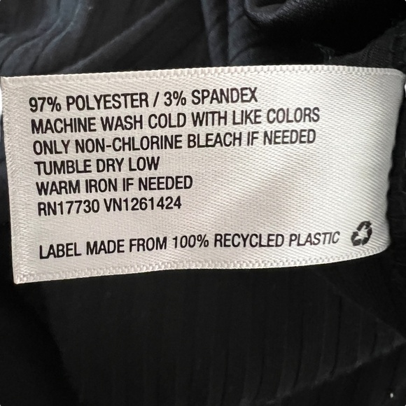 Wild Fable‎ Ribbed Sleeveless Jumpsuit with Square Neck Size XXL Black Wide Leg - Picture 9 of 10